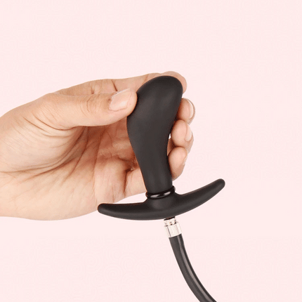 Inflatable Silicone Penis/Ball Gag Oral Dildo Open Mouth Plug Expandable Pump Big Anal Butt Plug Vibrator BDSM Flirt Sex Tools