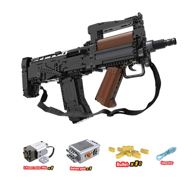 Cada 1504pcs Military Electric Groza Assault Rifle Model Building Blocks MOC Gun Bricks Toys for Boys