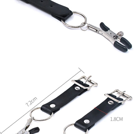 Electric Shock Vagina Pen Labia Clips Nipple Clamp Bdsm Bondage Clit Stimulator Set Restraint Strap Mouth Gag Vibrator Sex Toys