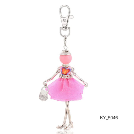 Fashion Women Keychain New Statement Charm Metal Key Chain for Lady Jewelry  Gift Female Trendy Bag Pendant Wholesale
