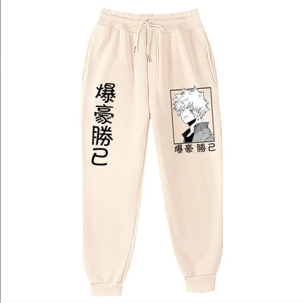 2021Japanese anime My Hero Academia Katsuki Bakugo Harajuku Men's Pants Print Joggers Male Trousers Casual Sweatpants sweatpants