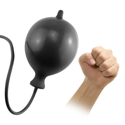 Inflatable Silicone Penis/Ball Gag Oral Dildo Open Mouth Plug Expandable Pump Big Anal Butt Plug Vibrator BDSM Flirt Sex Tools