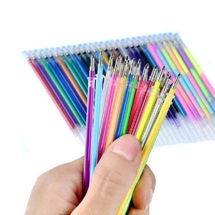 0.5mm 100 Colors Ballpoint Pen Fluorescent Refills Color Flash Pen Smooth Ink Painting Graffiti Pens Student Stationery 04116