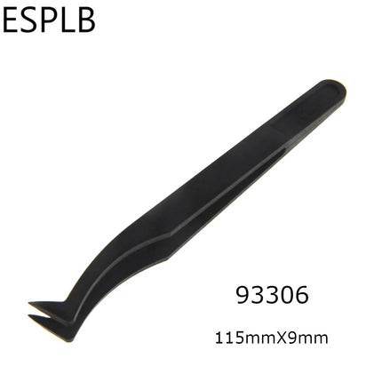 ESPLB 8pcs/Set Anti-Static Plastic Tweezers ESD Curved Straight Forceps Electronic PCB Repair Hand Tools Tweezers