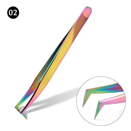 100% Closed New Style Premium Eyelashes Tweezers Hand anti-slip design Improve for 3D 6D Lashes Extensions