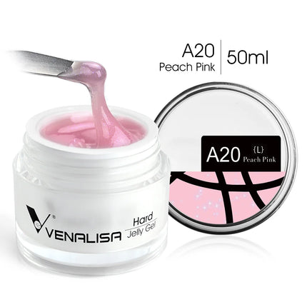 50ml TPO Free Jelly Nail Extension Gel Nail Builder French Nail Gum Venalisa Clear Natural Color Soak Off UV Construction Gel