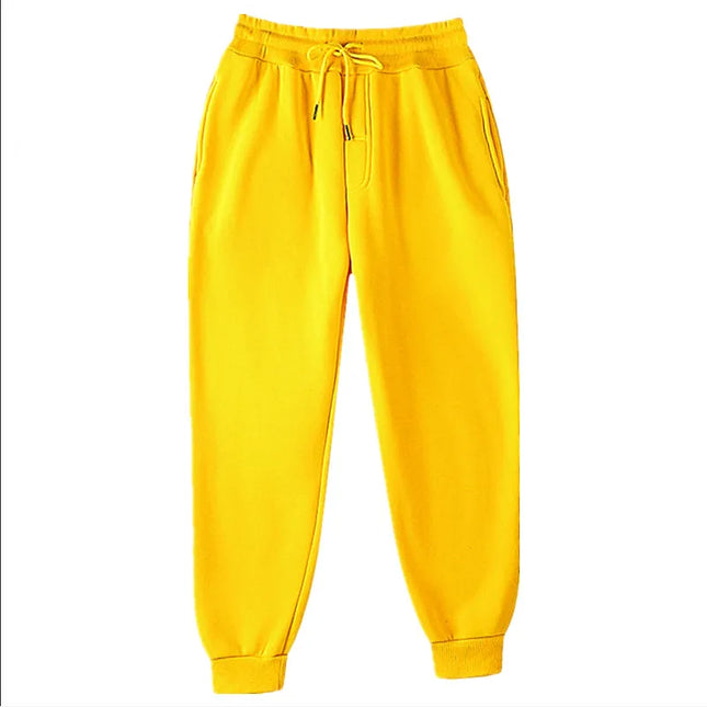 New Joggers  Sweatpants Men and Women Elastic Waist Lose Casual Trousers white beige pink yellow Hip Hop Mens Sweat Pants