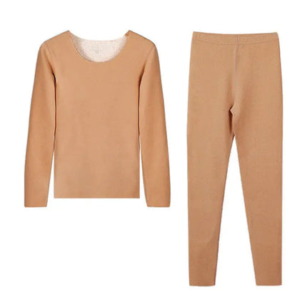 Women's Thermal Underwear Men Winter Clothes Seamless Thick Double Layer Warm Lingerie Women Thermal Clothing Set Woman 2 Pieces