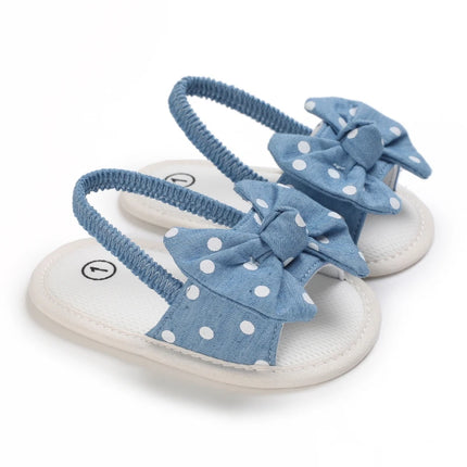 Infant Non-Slip First Walkers Footwear 0-18 Months Baby Girls Sweet Flowers Sandals Summer Soft Sole Flat Princess Dress Shoes