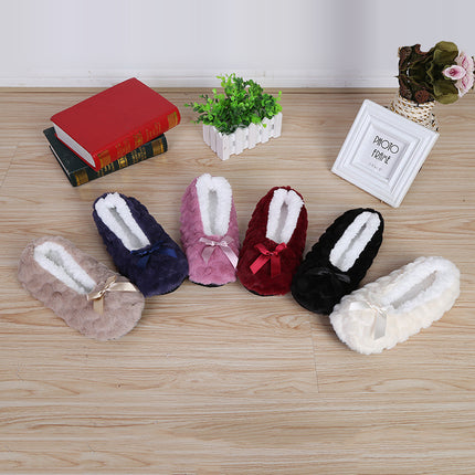 Fluffy Female Floor Slipper Women's Winter Faux Fur Plush Grip Soft Sole Cute Funny Indoor Home hairy Love Heart House Shoe Warm