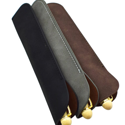 Soft Pencil Case Holder For One Pen PU Leather Pencilcase Writing Materials Stationery Storage Bag Office School Supplies Gift