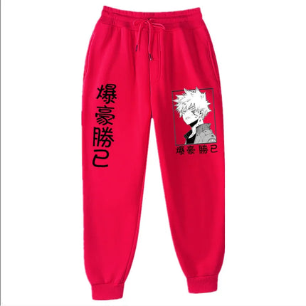 2021Japanese anime My Hero Academia Katsuki Bakugo Harajuku Men's Pants Print Joggers Male Trousers Casual Sweatpants sweatpants
