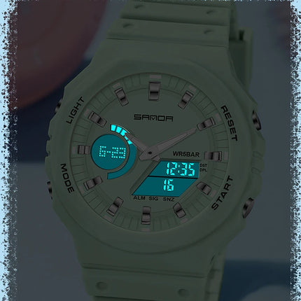 SANDA Outdoor Sports Watches Men Ms LED Digital Watches Military Waterproof Date Electronic Watch Boy Girl Relogio Masculino