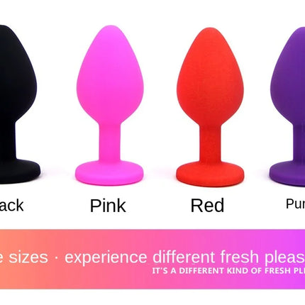 3 Size S/M/L Anal Plug Sex Toys for Woman Men Metal Crystal Butt Plug Prostate Massager Stimulator Anal Dildo Sexual Toy Adult