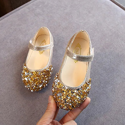 KushyShoo 2021 Spring New Children Shoes Girls Princess Shoes Glitter Children Baby Dance Shoes Casual Toddler Girl Sandals