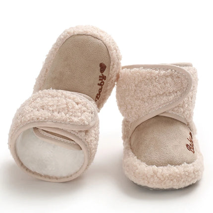 0-18M  Boots For Newborn Baby Girl Snow Boots Winter Thermal Shoes Plush Ankle Boots Winter Baby Boys And Girls Thermal Shoes