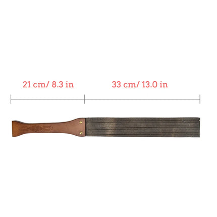 Genuine Leather Whip Bdsm Spanking Flogger Strip Tassel Wooden Handle Bdsm Bondage Flogger Sex Toys For Couples Adult Games