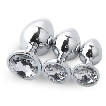 3 Size S/M/L Anal Plug Sex Toys for Woman Men Metal Crystal Butt Plug Prostate Massager Stimulator Anal Dildo Sexual Toy Adult