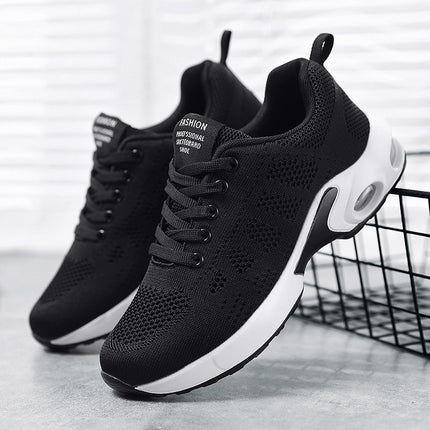 Women's Shoes, New Summer Style Mesh Air-Cushion Shoes, Lightweight Foreign Trade Cross-Border Running Shoes for Women, Soft-Soled Breathable Sports Shoes for Women