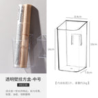 Transparent wall-mounted square box-1 medium size [free transparent sticker]