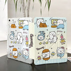 Ipad 11th generation/10th generation【10.9inch】 / Cartoon double-sided painting [9+n-fold multi-angle support] bb117