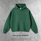 Boxy version sweatshirt-eden green / S