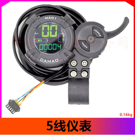 Electric Scooter 48V-60V 25A 6 tube universal controller DAMAO LCD display instrument accelerator