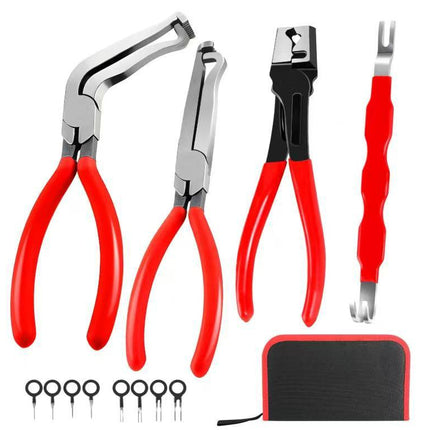 Red and black elbow 60 degree power-off pliers bolt pliers multi-purpose pliers car oil pipe separation harness pliers cross-border pliers