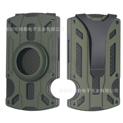 Factory spot new aluminum alloy card holder RFID anti-theft card bag metal air tag ultra-thin men's wallet
