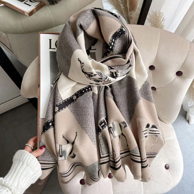 Shawl with summer women's air-conditioned room office blanket Yifei with fashion Joker high-end sense scarf wholesale