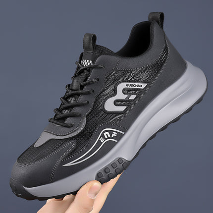 Men's Shoes Spring Sports Shoes Mesh Breathable Casual Shoes Rubber Low Heel Non-Slip Soft Sole Fashion Versatile Men's Shoes Trend