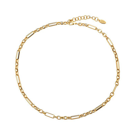 Lishan Versatile Bowknot Accessories Titanium Steel Metal Chain Series Layered Natural Stone Necklace Clavicle Chain for Women