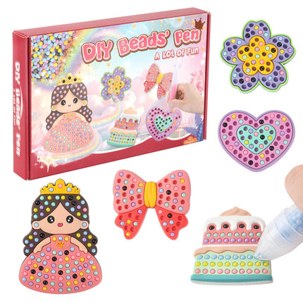 Cross-border handmade DIY bead painting stickers creative color stickers diamond Bead Gem painting Kit girls