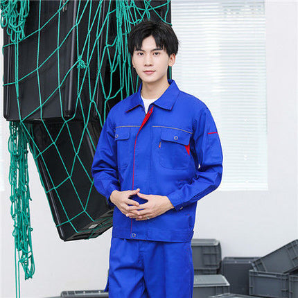 Spring and Autumn Long Sleeve Work Clothes suit Workshop Factory Clothing Men's and Women's Uniforms Wear-resistant Auto Repair Clothing Site Factory Clothing Labor Insurance Clothing