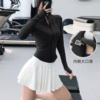 Star black-waist slimming + built-in pockets / S