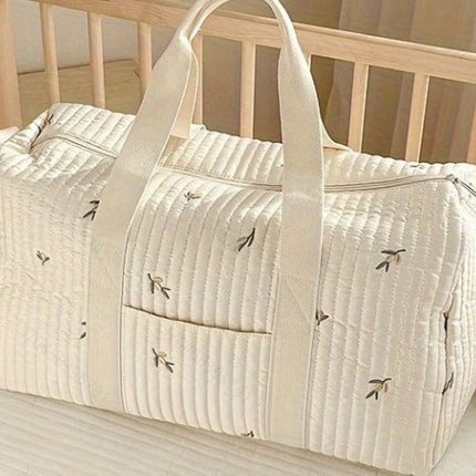 Embroidered Large-Capacity Portable Travel Bag, Casual Travel Handbag, Simple and Lightweight Cross-Body Maternity Bag Wholesale