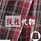 Threaded algebraic plaid skirt / XS