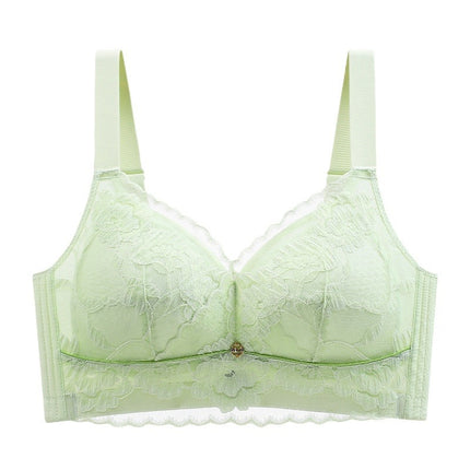 Large Chest Shown Small Underwear Women's Ultra-thin Full Cup Breast Anti-sagging Adjustable Summer Bra