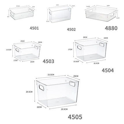 Enlarge 40cm Long Transparent Box Narrow Long Square Storage Box 15cm Wide Water-tight Drawer Finishing