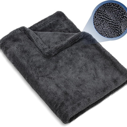 1300Gsm Microfiber Twist Cloth Towel Car Wash Towel Double-Sided Korean Pigtail Cloth Towel