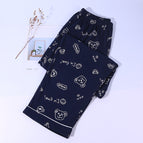 sapphire blue 0585 pajama pants / 5xl (260kg -300kg)