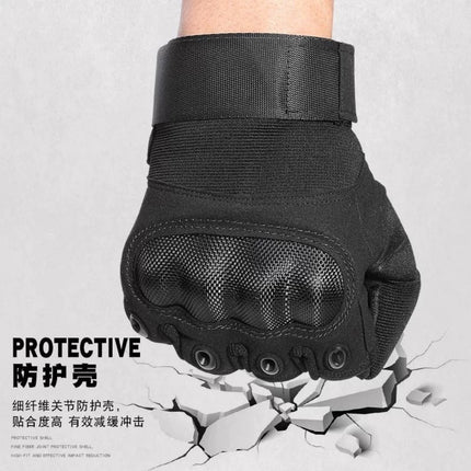 Special Forces Tactical Gloves for Men, Spring and Summer Outdoor Military Enthusiasts, Cycling, Fitness, Full-Finger, Breathable, Non-Slip