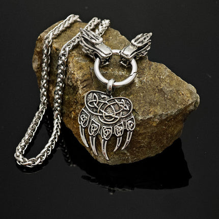 Cross-border explosions faucet necklace amulet Nordic Viking Rune hammer pendant guardian totem wholesale generation