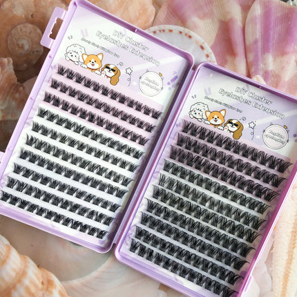 DIY Self-Grafting Set 20 Rows Mj89 Amazon European and American Thick Hot Style New Single Cluster Cross-Border False Eyelashes