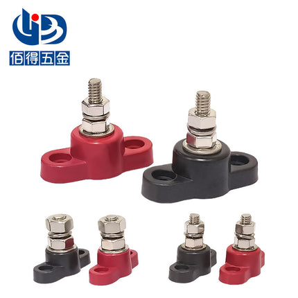 Inch single connection stud red and black pair of car saloon yacht battery modified connection post 3/8 5/16 1/4