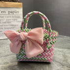 Green and pink bow style / Small length, width and height: 29*9*15