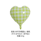 18inch square heart green