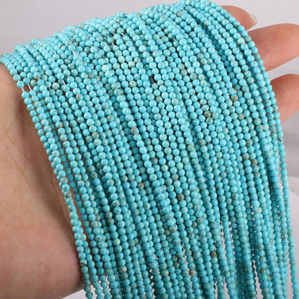 Turquoise Round Beads White Pine Blue Pine Burst Loose Beads DIY Mini Beads Millet Beads Necklace Bracelet Accessories