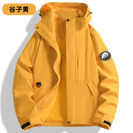 New Hot-Selling Single-Layer Jacket for Men and Women, 2025 New High-Quality Warm Outdoor Waterproof and Windproof Hooded Jacket