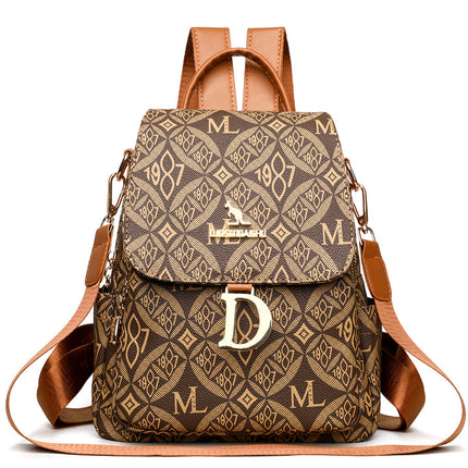 2024 new large-capacity commuter leisure travel backpack fashion lightweight bag high-end shoulder bag a generation of hair